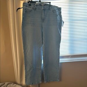 Ava & Viv high rise straight light wash jeans